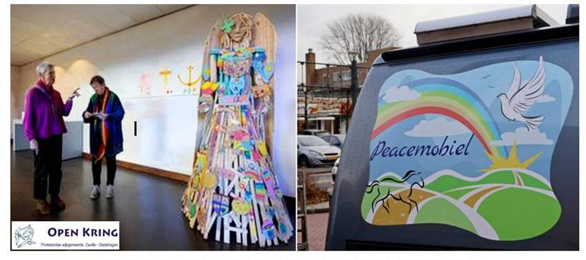 De Engel heeft vier maanden in de 'Open Kring' in Stadshagen, Zwolle gestaan.